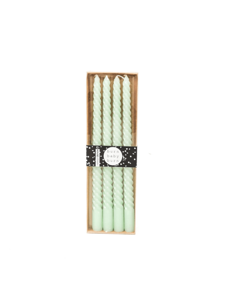 Housevitamin - Twisted candles - Set of 4 - Vert - 20cm main product photo