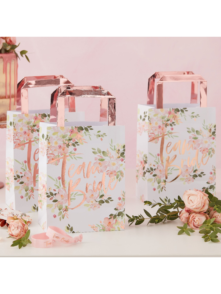 Ginger Ray FH-211 Floral Hen Sacs de fête main product photo