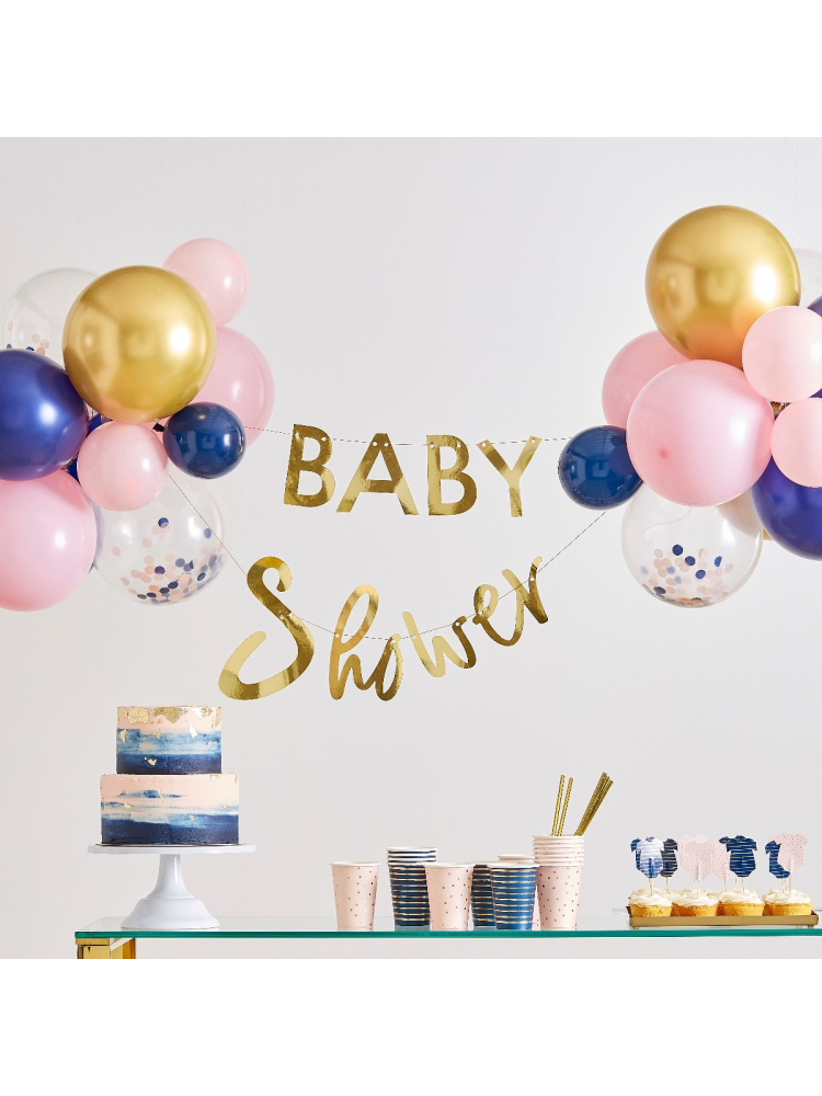 Ginger Ray GR-111 Gender Reveal Guirlande avec Ballons main product photo