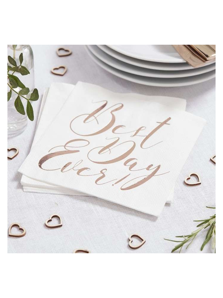 Ginger Ray BB-265 Beautiful Botanics Best Day Ever Serviettes main product photo