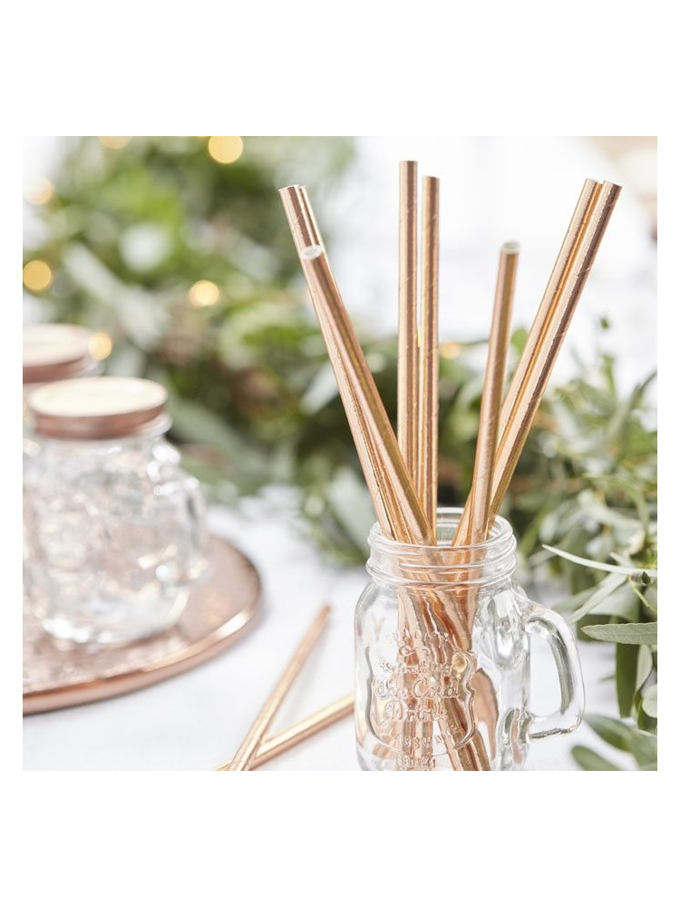 Pailles or rose Beautiful Botanics - Team Bride main product photo