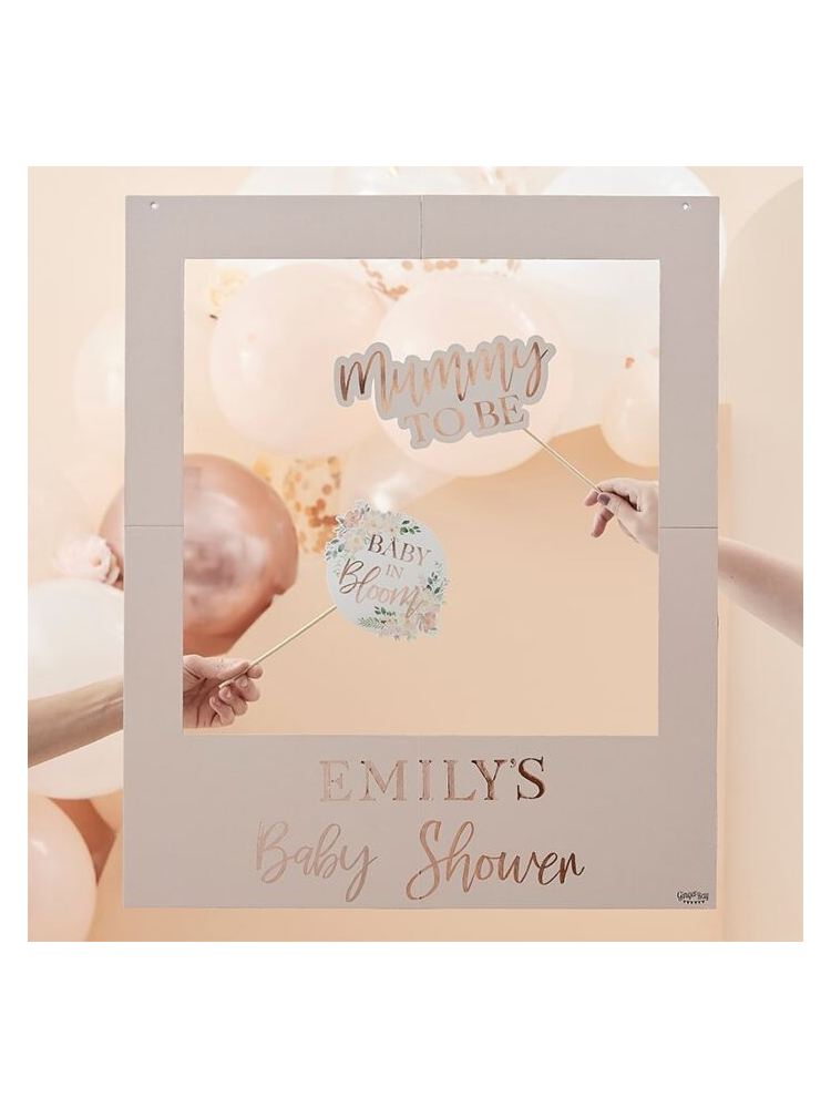 Ginger Ray BL-113 Floral Baby Shower Cadre De Cabine Photo main product photo