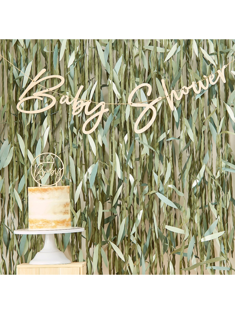 Ginger Ray BAB-127 Botanical Baby Pendule en bois main product photo
