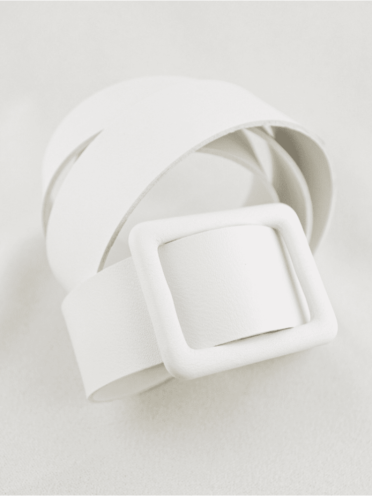 Forever & Eva G1009 Ceinture en Simili-Cuir Ivoire main product photo