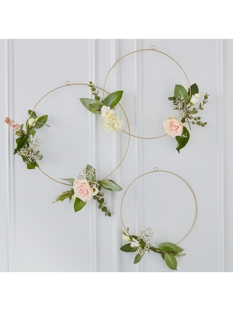 Ginger Ray GO-103 Gold Wedding Cintres Floraux Dorés main product photo