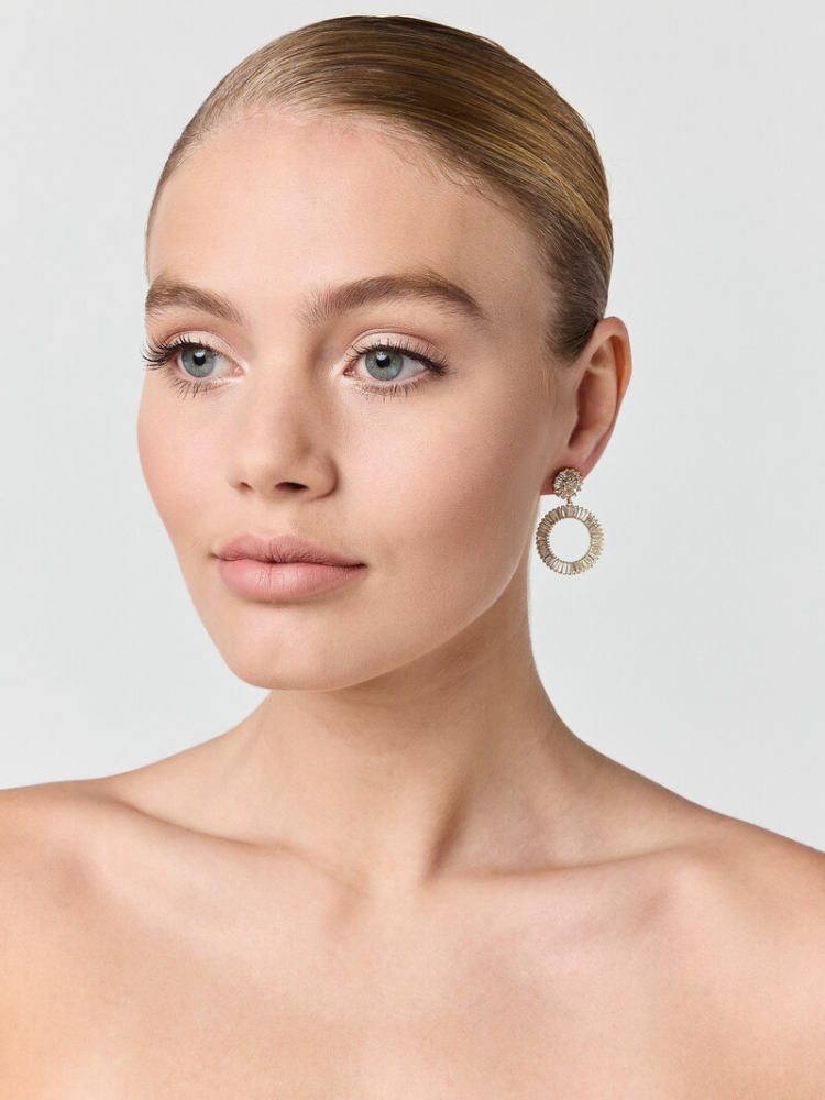 Poirier JE-75213 Boucles d'oreilles dorées main product photo