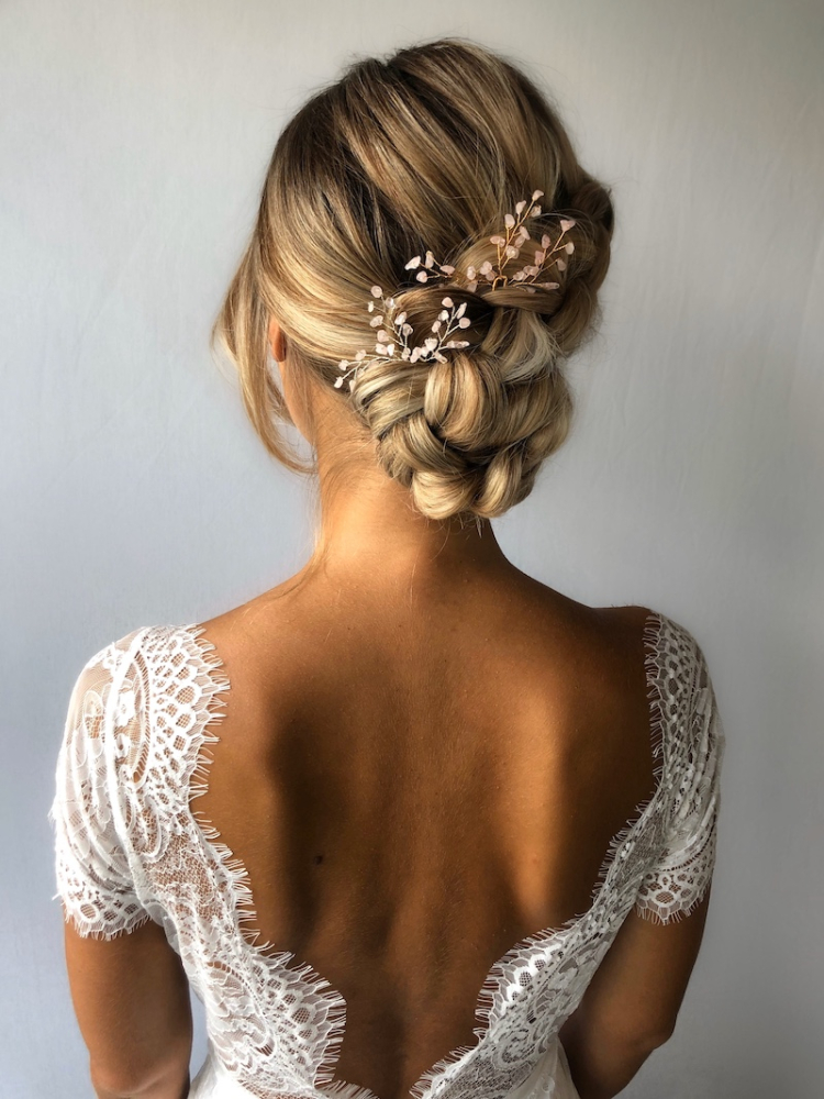 Sally Jane Bridal Lotis Épingles à Cheveux Argent main product photo