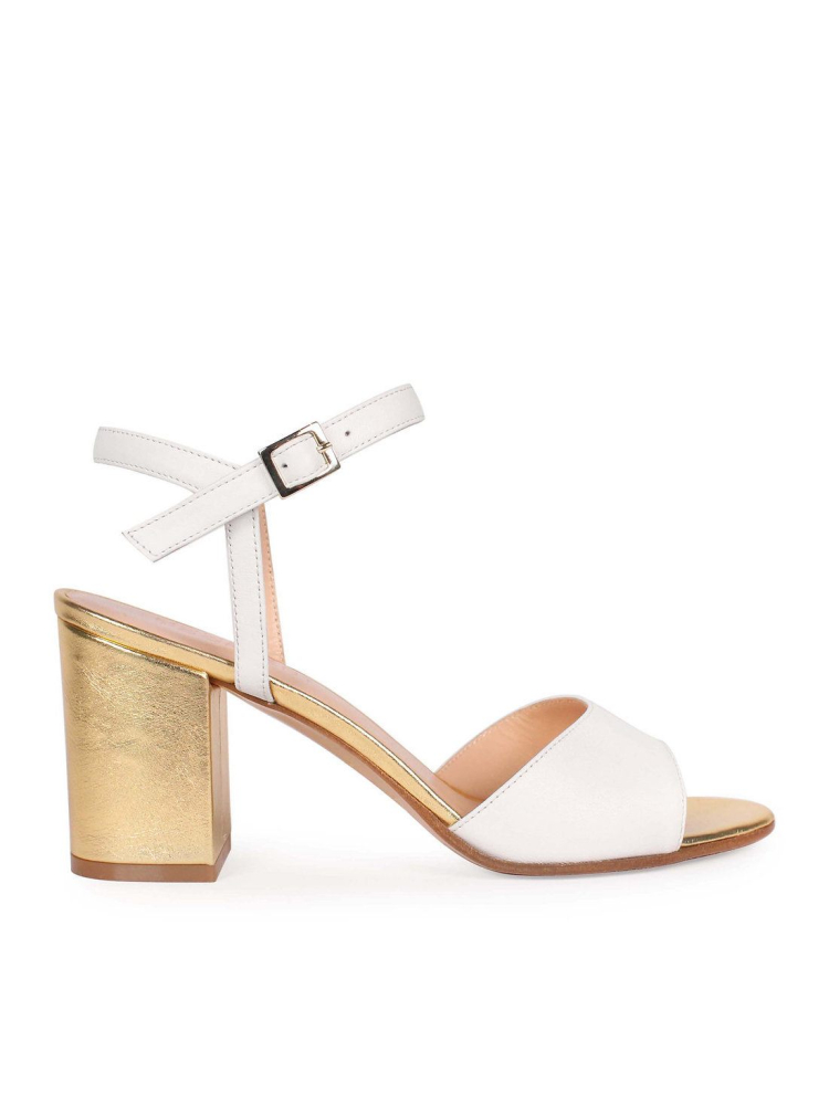 Content Aurora Chaussures Mariage Blanc Or main product photo