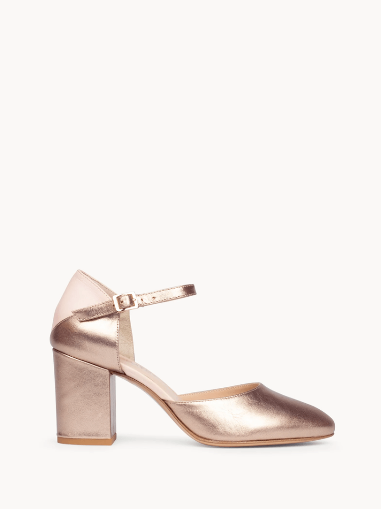 Content Freya Chaussure Mariage Shiny Rose main product photo