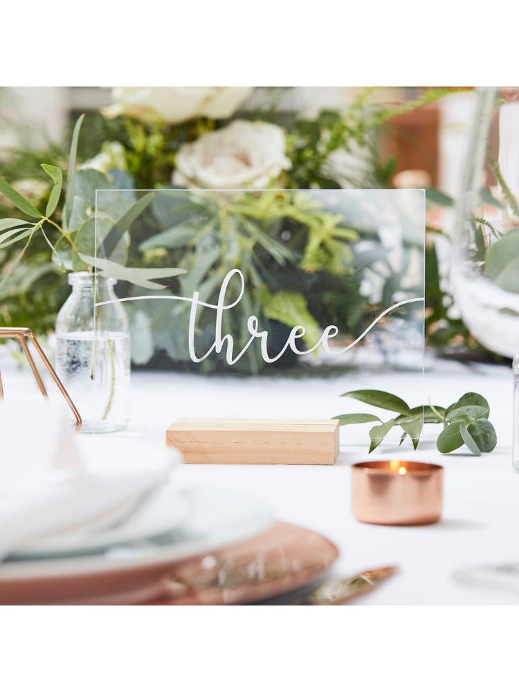 Ginger Ray BR-316 Botanical Wedding Numéros de Table main product photo