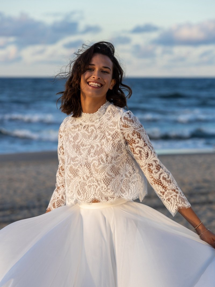 Novias Elvie Boléro en dentelle main product photo