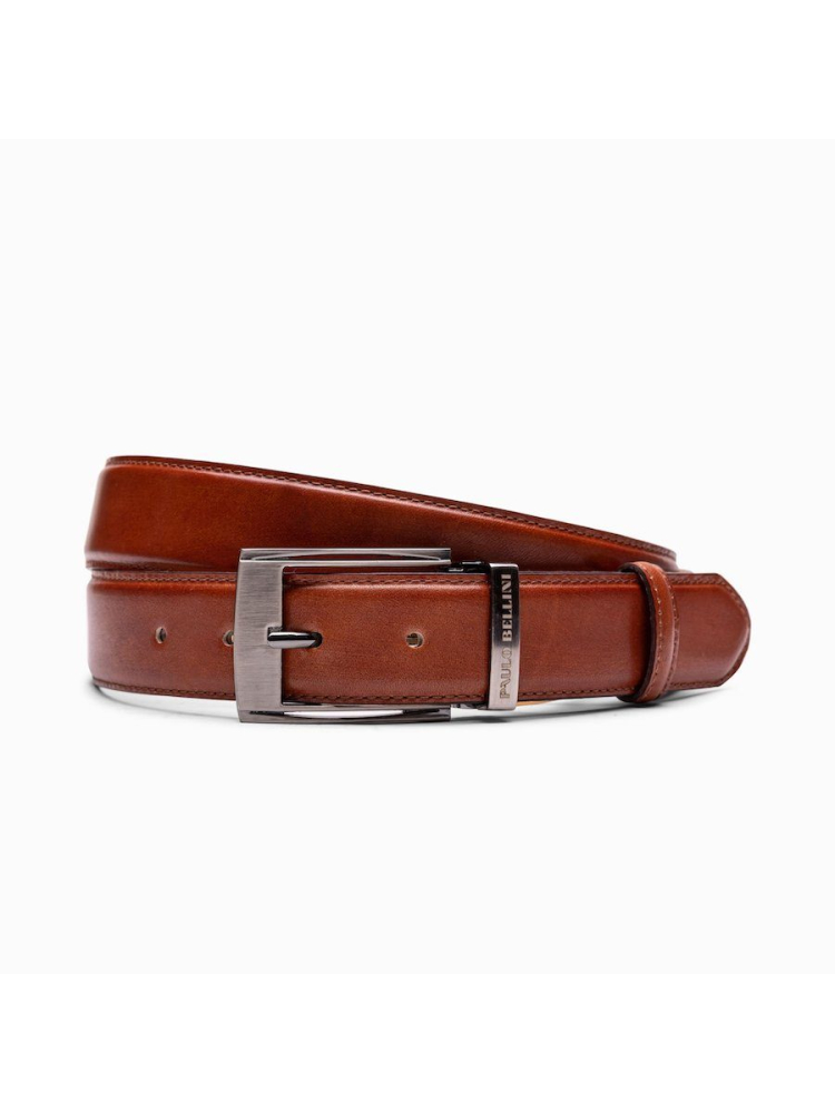 Paulo Bellini Fasano Ceinture Homme Cuir Cognac main product photo