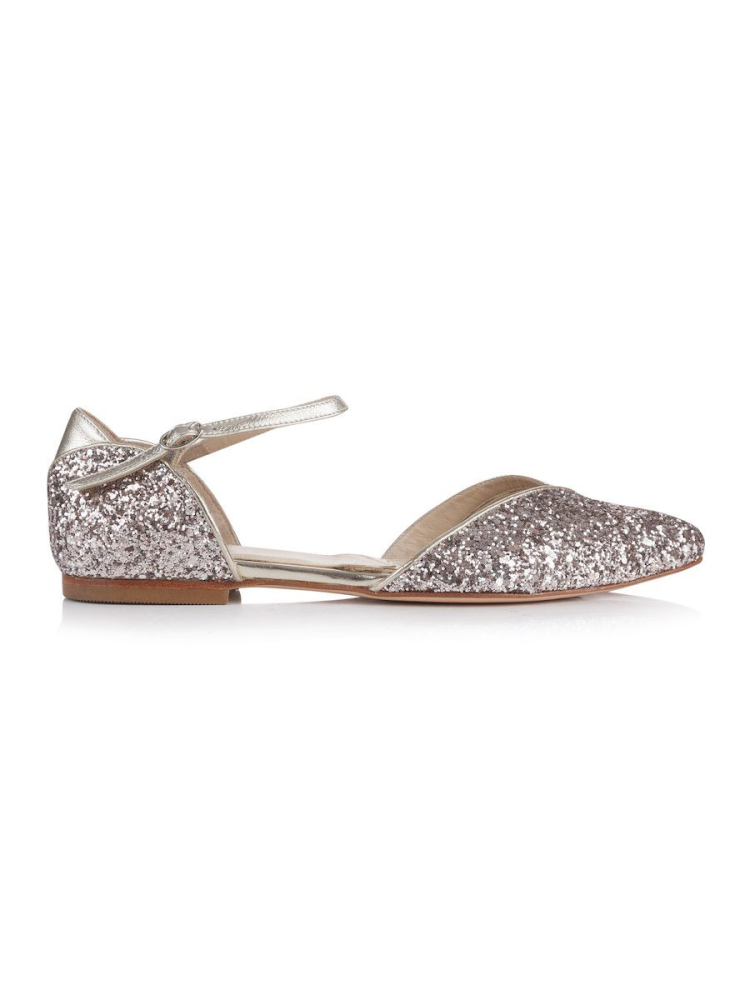 Rachel Simpson Sapphire Chaussures de mariée main product photo