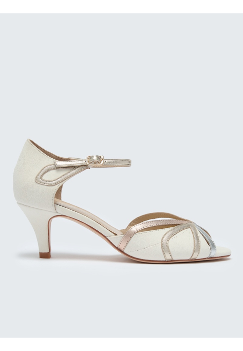 Rachel Simpson Connie Chaussures de Mariée Ivoire ()