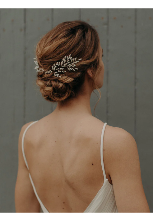 Lizeron Astrid Épingle à cheveux Blanche