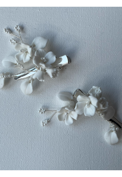 Sally Jane Bridal Vanessa Épingles Cheveux Argent