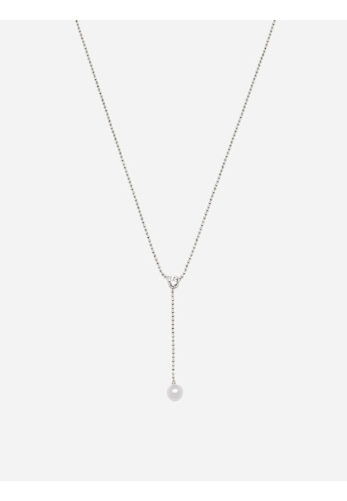 Abrazi Lovey Perle Collier Argent ()