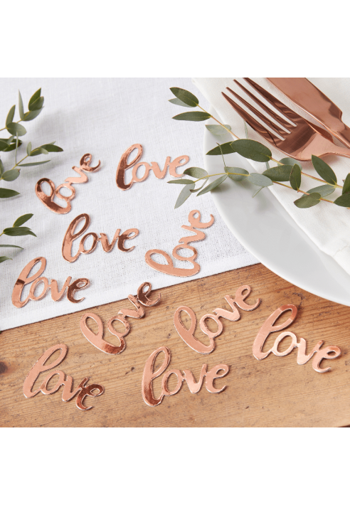 Ginger Ray BB-319 Beautiful Botanics Love Mariage Confetti Or Rose ()