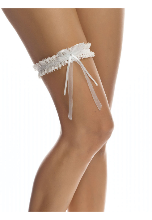 Jarretière noeud et Swarovski SB7 ()