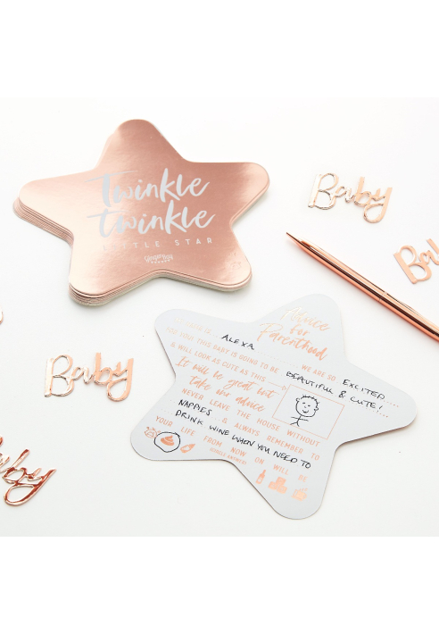 Ginger Ray TW-812 Twinkle Twinkle Cartes de Conseil