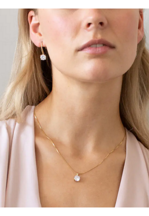 Abrazi Ava Drop Boucles d'Oreilles Rose