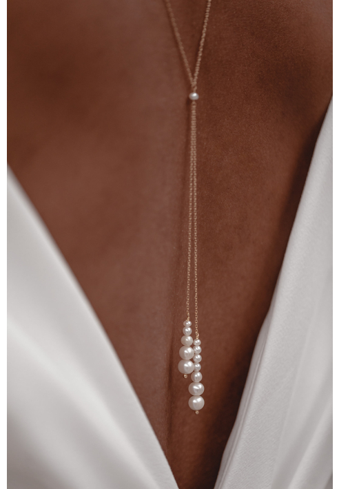 Juvelan Têtê-à-Têtê Collier de dos de mariée