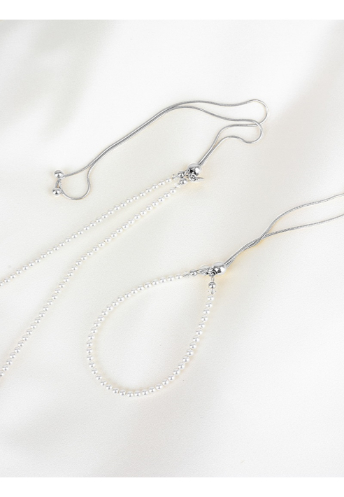 Abrazi Jorja Perle Collier Argent