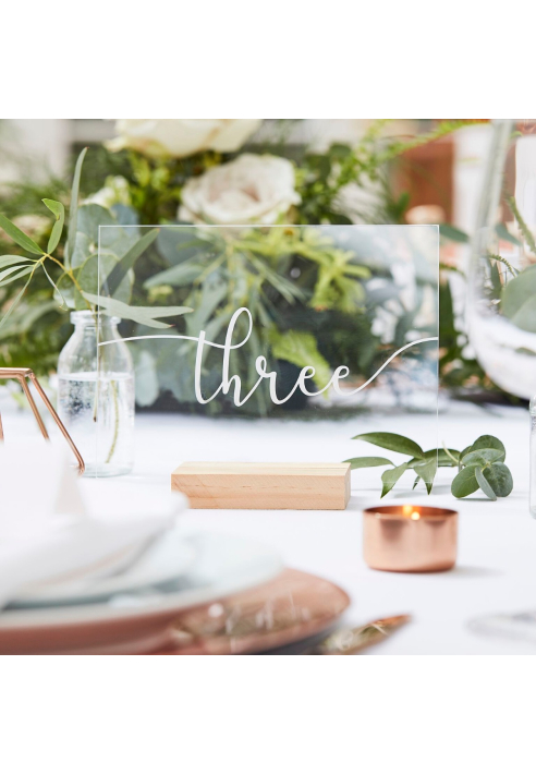 Ginger Ray BR-316 Botanical Wedding Numéros de Table ()