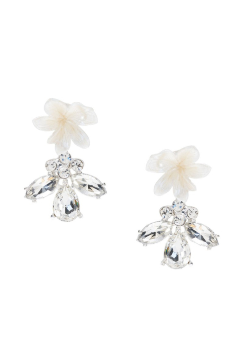 Poirier NC-1345 Boucles d'oreilles Ivoire/Argent 
