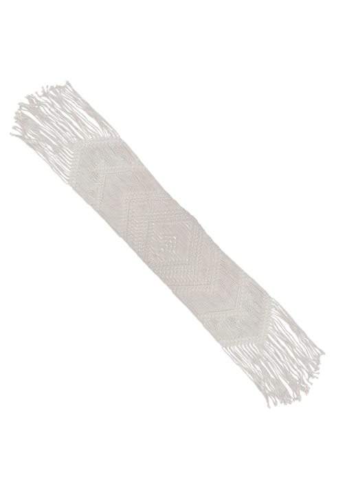Ginger Ray PAMA-117 Chemin de Table Macramé Blanc