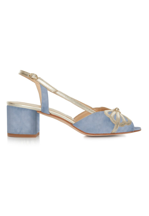 Rachel Simpson Kitty Bleu Chaussure Mariage ()