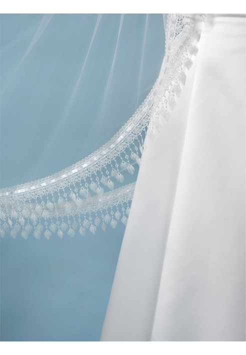 Poirier S440-280-SOFT Voile à Franges Brodées - 280 cm