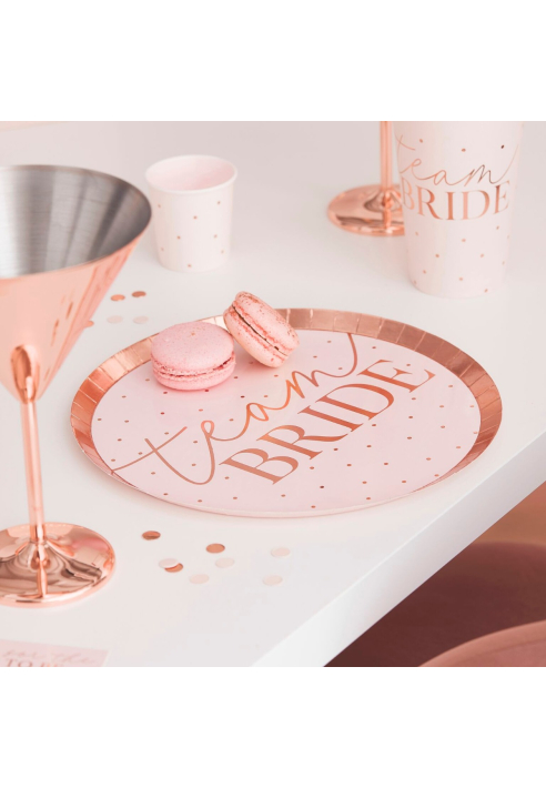 Ginger Ray HN-824 Blush Hen Assiettes ()