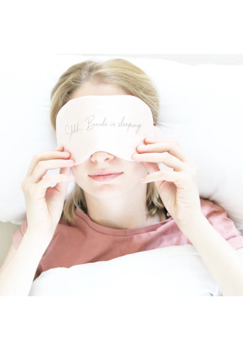 Masque de sommeil mariée "Shhh... Bride is sleeping"