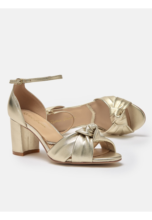 Rachel Simpson Minnie Chaussures de Mariée Or
