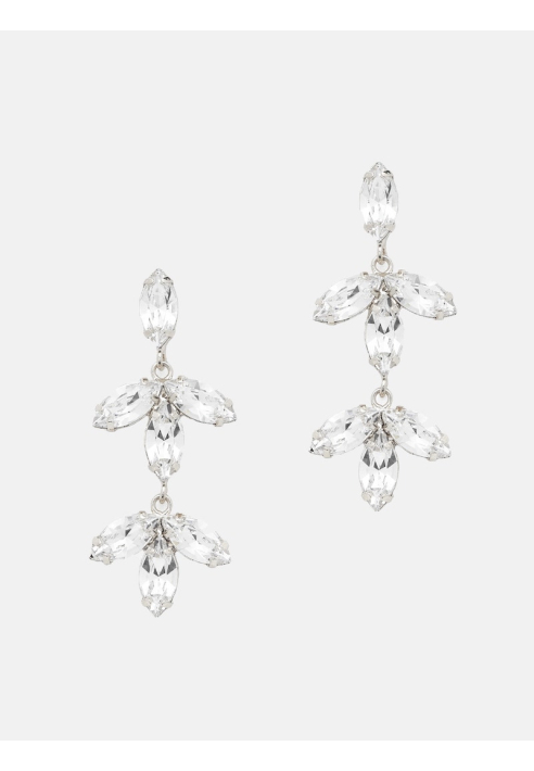 Abrazi Notch Swarovski Boucle d'Oreille Argent ()