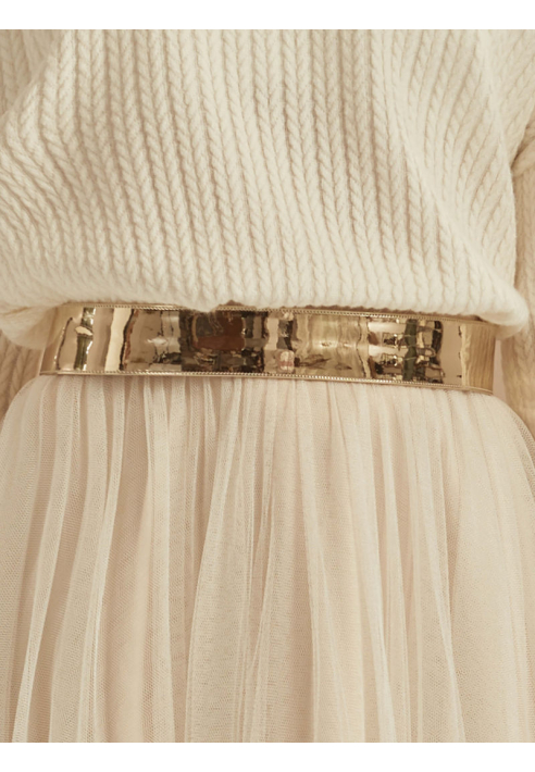 Bianco Evento PA91G Ceinture Mariage Or ()