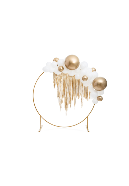 Cercle de cadre de fond d'or, 2m