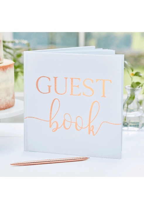 Ginger Ray BR-336 Livre d'Or Mariage Rose Gold Foil ()