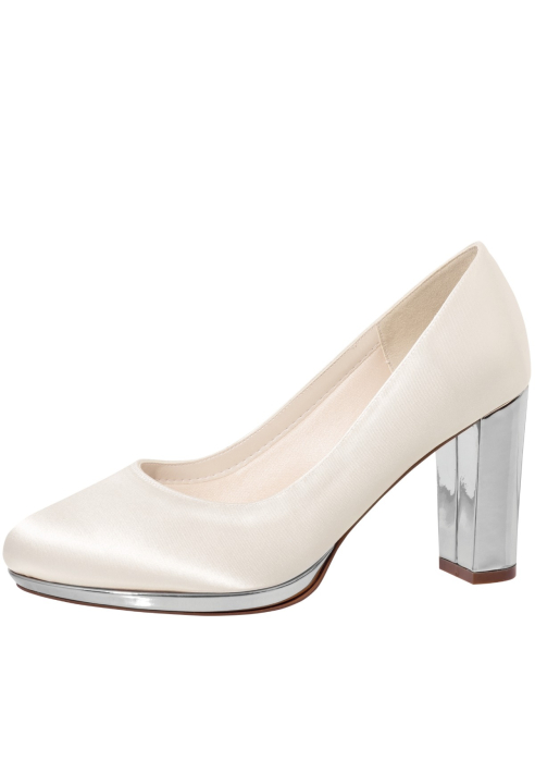 Rainbow Club Clair Chaussure Mariage Ivoire Argent ()