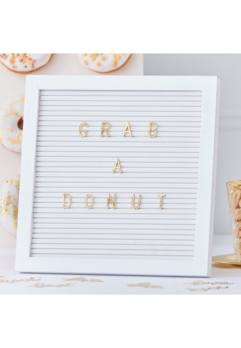 Ginger Ray GO-126 Gold Wedding Tableau de Lettres ()