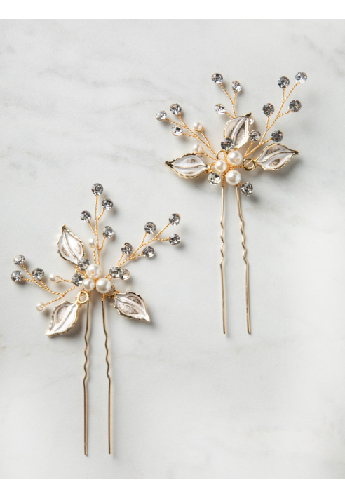 Sally Jane Bridal Hera Épingles à Cheveux Rose