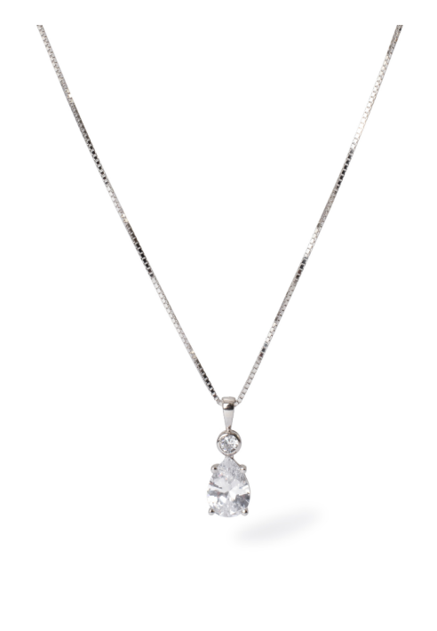 Abrazi Soraya Collier Argent 42cm