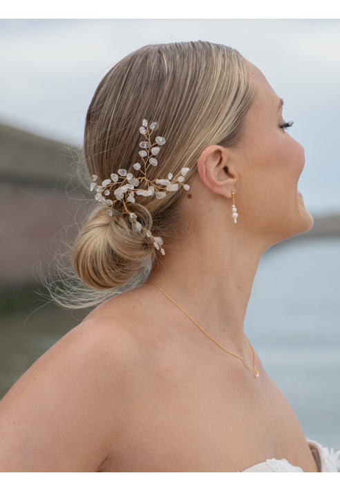 Sally Jane Bridal Lotis Épingles à Cheveux Or Transparent ()