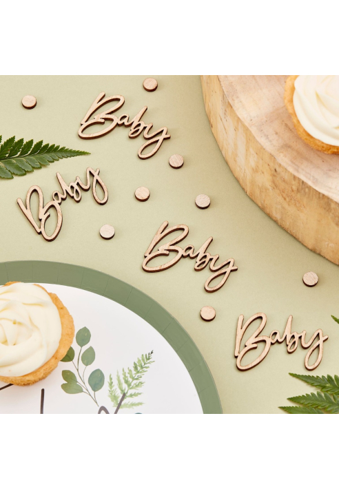 Ginger Ray BAB-121 Botanical Baby Confettis de Table