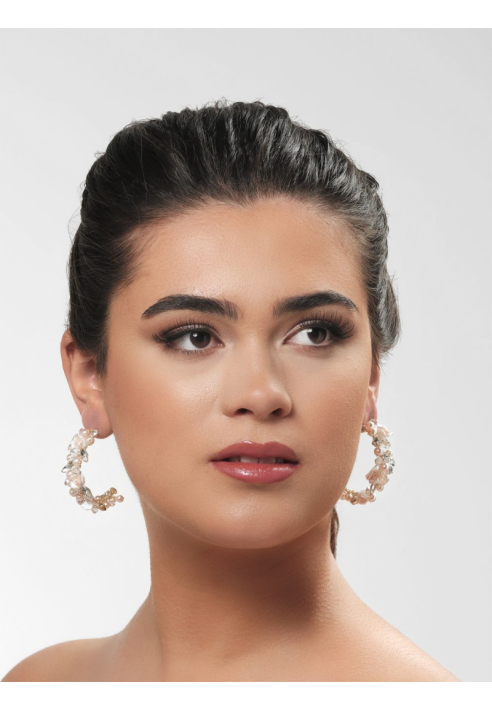 Poirier NC-1350 Boucles d'oreilles Ivoire/Argent ()