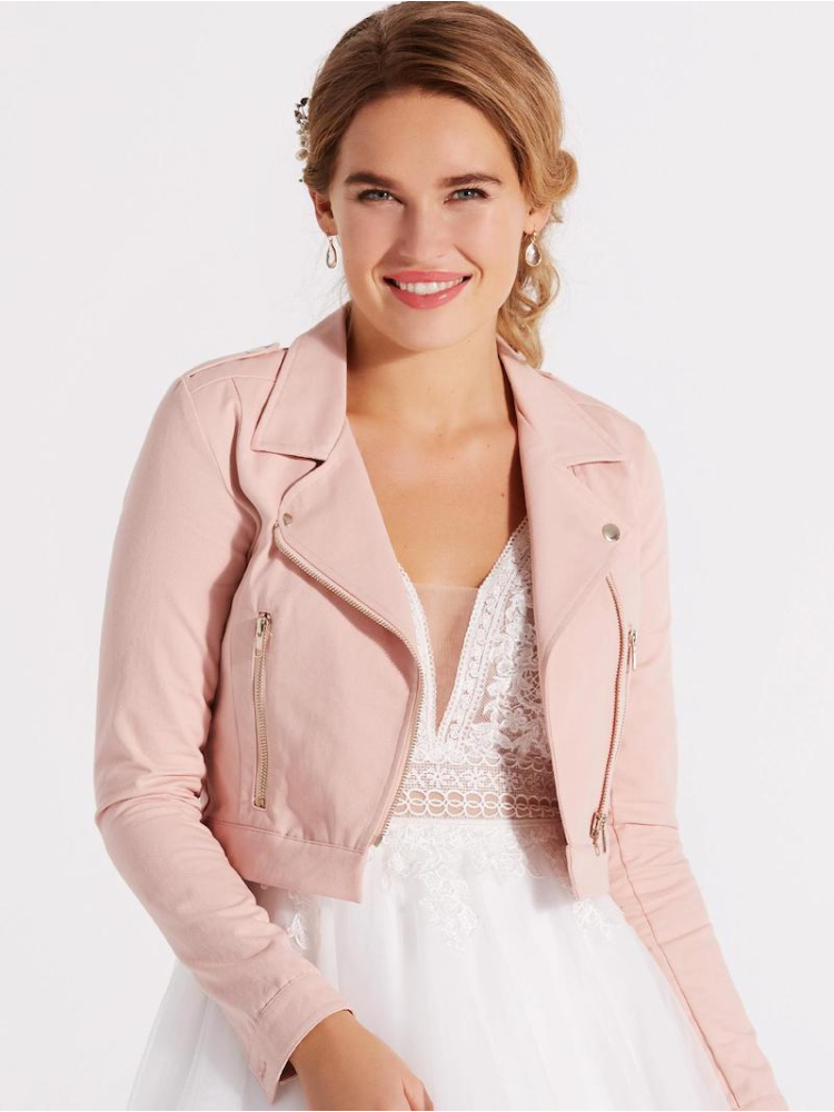 LILLY 09-785-LR Veste rose pâle main product photo