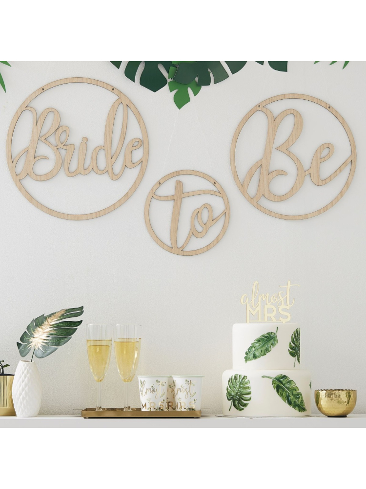 Ginger Ray BS-407 Botanical Hen Cerceaux en Bois main product photo