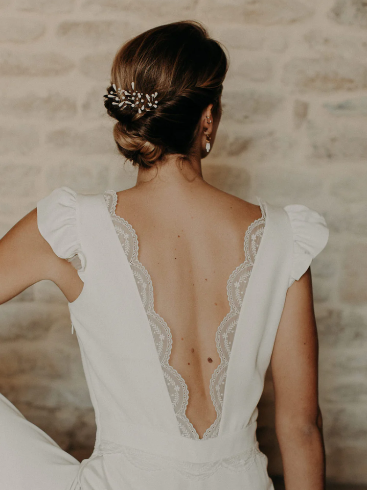 Lizeron Elise Épingles à cheveux Blanches main product photo