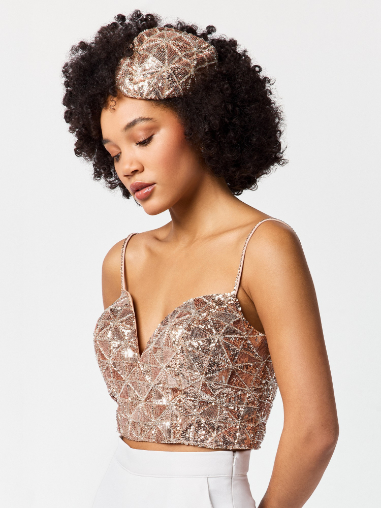 Poirier T-75423 Haut | Paillettes main product photo